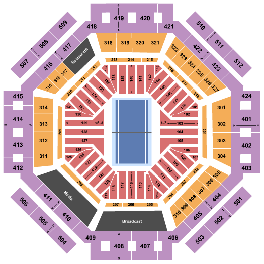 Indian Wells Tennis Garden Indian Wells Seating Chart